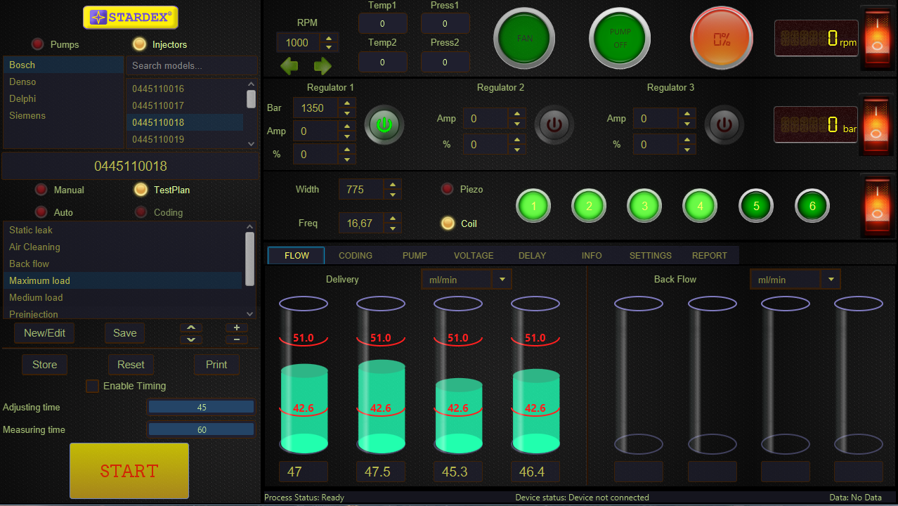 stardex diesel test equipment